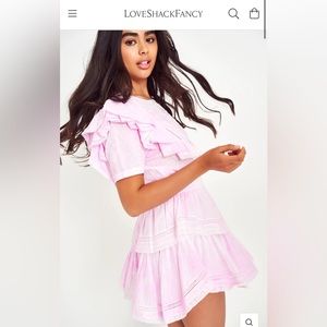Natasha Mini Dress Peony Pink